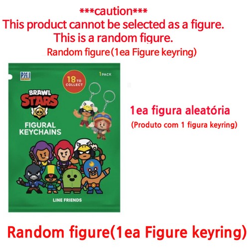 Brawl Stars Genuino Aleatorio Bolsa de Polietileno Mini Figura Llavero {1Pack 1ea Figura Aleatoria) - Imagen 7 de 7