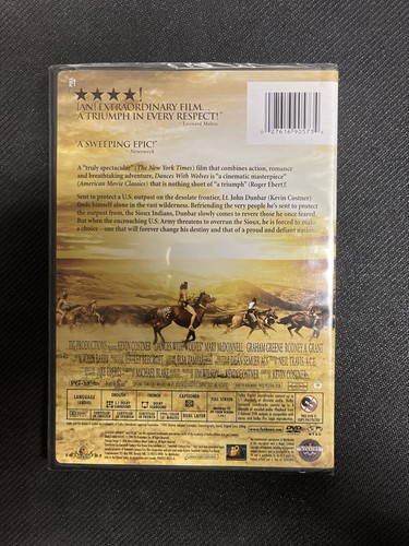 Dances With Wolves DVD 2004 Kevin Costner New Sealed - Picture 2 of 2