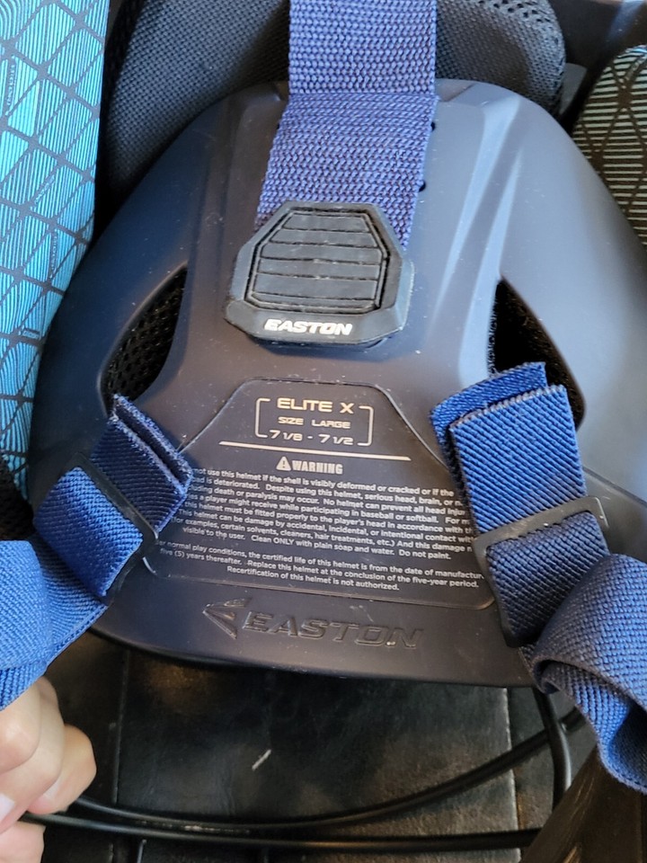 Easton Elite X Catchers Helmet, Navy, Size Large 7 1/87 1/2 eBay