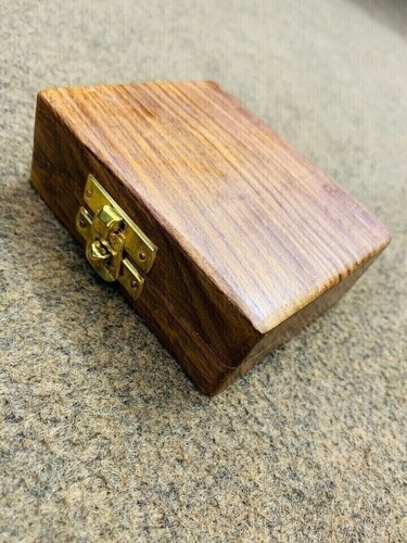 Vintage Messing Taschenuhr mit Holzbox Antik Taschenuhr Geschenk - Bild 4 von 5