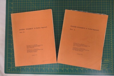 System Dynamics: A Unified Approach Part I and II - By Karnopp, Dean