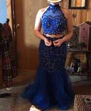 2 Piece Prom Dress Size 6