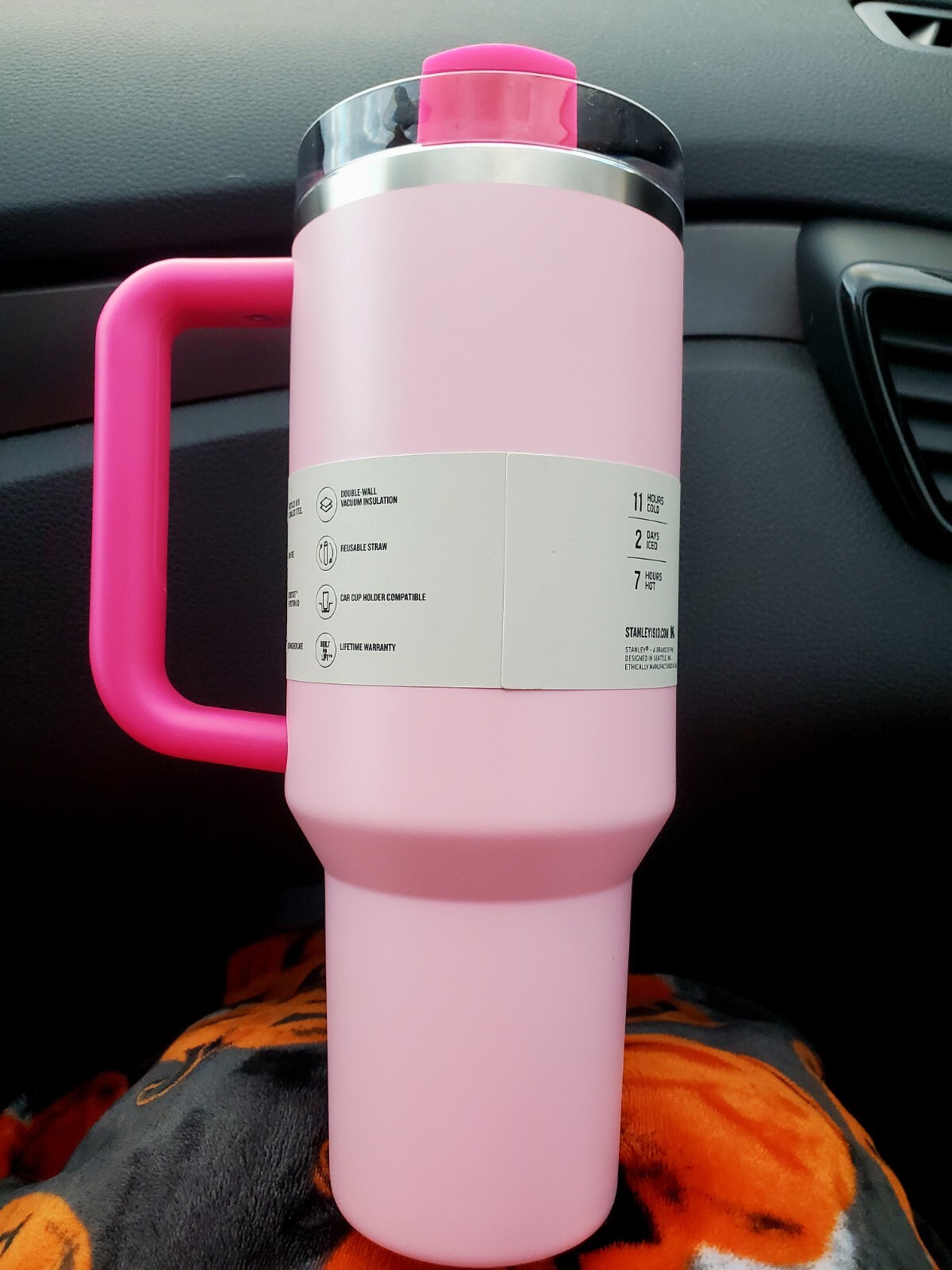 Stanley 40oz Stainless Steel H2.0 Flowstate Quencher Tumbler Flamingo PINK NEW