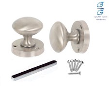Chrome or Brass Door Knobs Mortice Interior  Polished Sprung Door Knobs Pair
