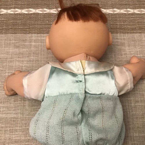 Vintage 1988 Kohl Patch Baby Blau Augen Braun Haare Original Outfit - Bild 3 von 6