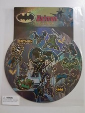 DC Comics BATMAN Foil Stickers -- Set of 17 -- UNUSED MINT IN PACKAGE