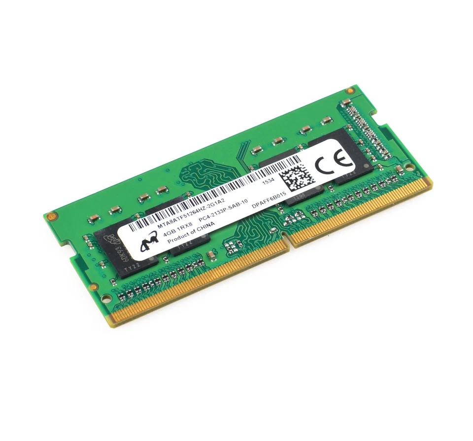 Micron 4x 4GB 1RX8 DDR4-2133P PC4-17000 1.2V CL15 SO-DIMM Laptop Memory RAM - Image 4 of 4