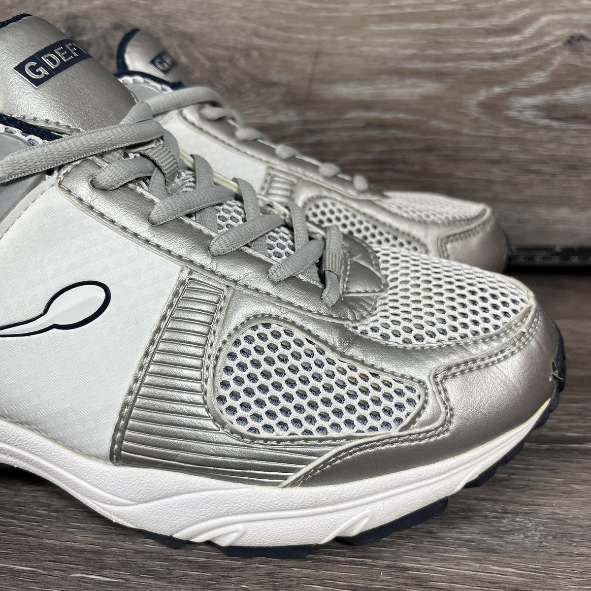 Gravity Defyer Mens Walking Shoes Silver White TB902FWBS-M/W Low Top Size 7.5 Gravity Defyer Mens Walking Shoes Silver White TB902FWBS Low  main image 3