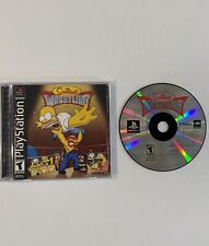 The Simpsons Wrestling, Complete (PlayStation 1) PS1 Tested & Works W/ Reg Card!
