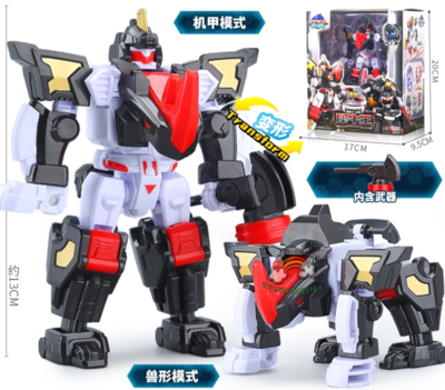 Miniforce Animal Tron Kora Leo Rhinoceros Beast Transforming Robot