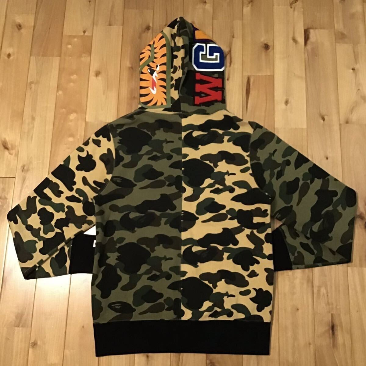 BAPE Crazy 1st camo shark full zip hoodie A Bathing Ape Size BAPE Crazy 1st camo shark full zip hoodie A Bathing Ape Size