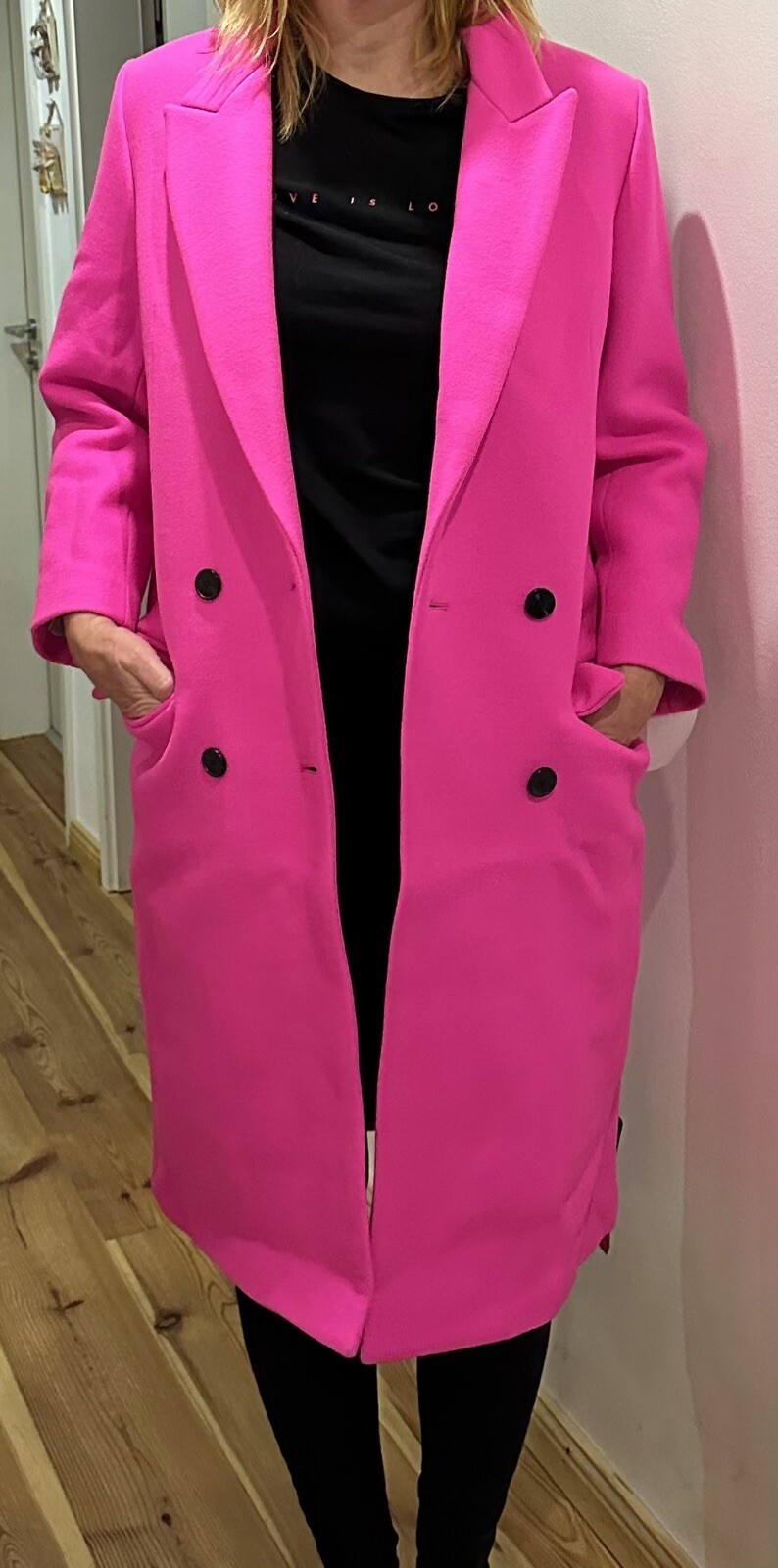 Hallhuber Mantel Volumenkragen Hallhuber Mäntel Aus Wolle Rot