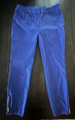 NEW bebe Pants Y2K Ankle Zip Size 12 Stretch Career Office Dress Casual MID RISE