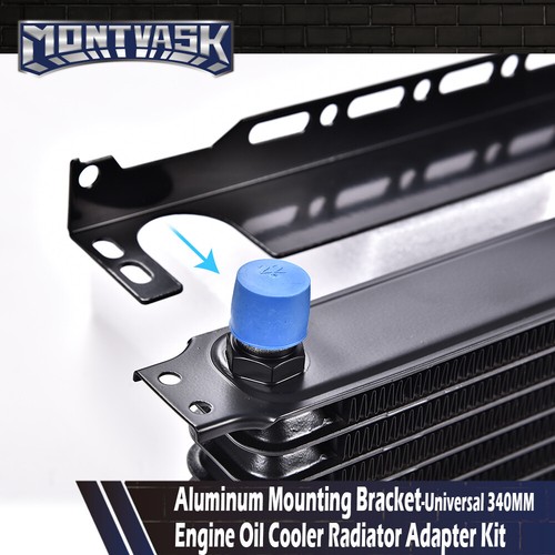 Engine Oil Cooler Mounting Bracket Radiator Adapter Hardware Accessory Universal - Picture 3 of 10