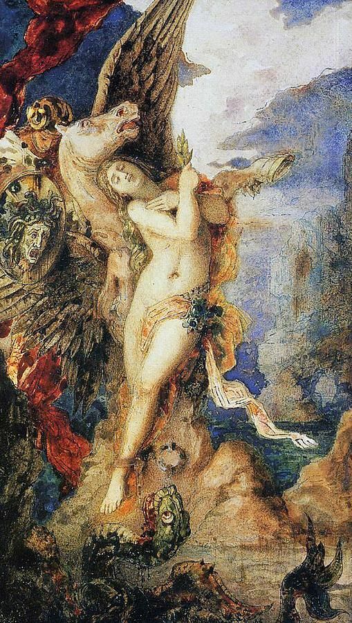 Toile mythologie Andromède 50x70 cm pour créer un salon élégant et chic
