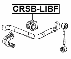 Buje estabilizador delantero D31.2 Febest CRSB-LIBF OEM 52125323AC Foto 2 de 3