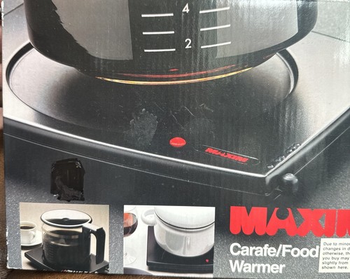 Maxim WT-40 Carafe / Food Warmer Cooking Kitchen Appliance Hot Heater Coffee NEW - Picture 3 of 7
