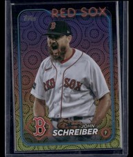2024 Topps #426 John Schreiber Rainbow Foil Boston Red Sox