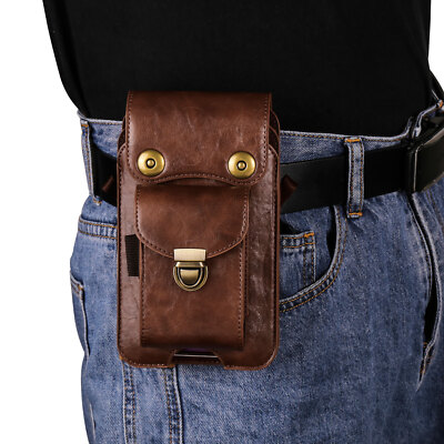 Marsupio In Pelle Vintage Gusti Belt | Borsa A Tracolla Regolabile Unisex, Nero - Foto 3