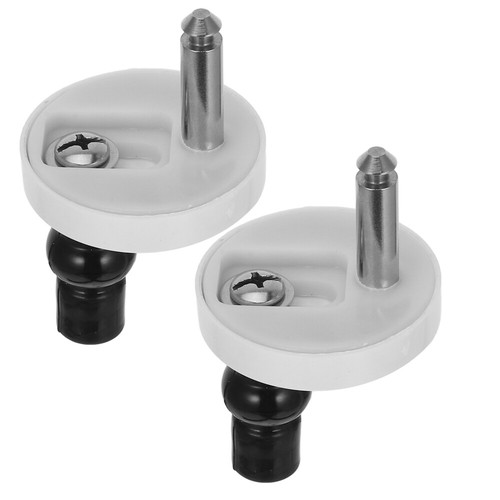 2 Pcs Toilet Seat Fixing Screws Hinges Replacement Nuts Fitting Accessories
