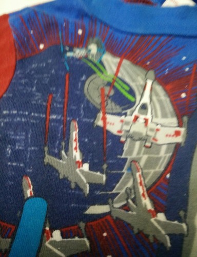 Star Wars Lego Figures Blue 100% Cotton red short sl Shirt Pajamas Pjs Boys sz 8 - Picture 6 of 12