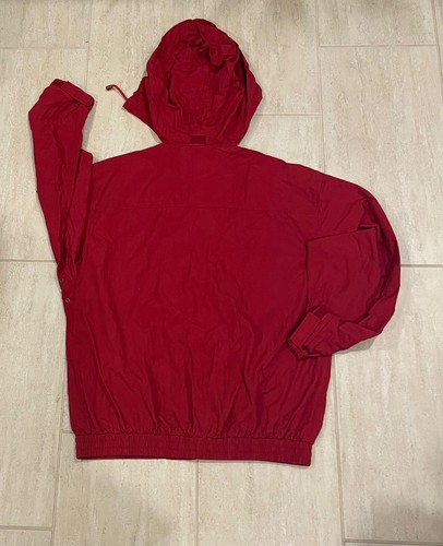 Camp David Brand Red Mens Windbreaker Jacket Size L Zip Pockets - Picture 2 of 4