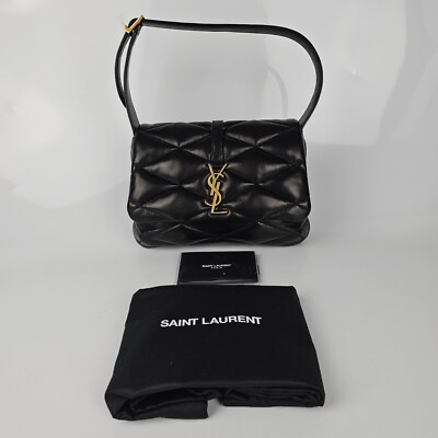 Saint Laurent Le 57 Black Leather Shoulder Bag New | eBay