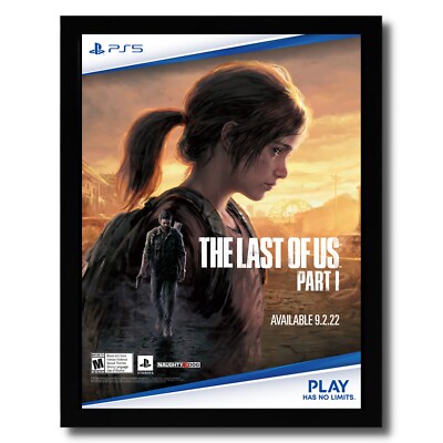 未使用 ポスター B2サイズ PART1/ラスト オブ アス パート1 PS5 The Last of Us Part 1 I Framed Print Ad/Poster PS5 Official Ellie