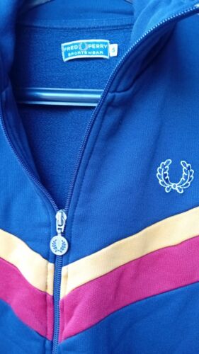 Fred Perry Spotswear Vintage Color Block Track Jacket sz S - Picture 2 of 11
