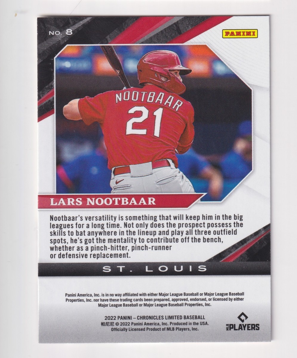 2022 Panini Chronicles LIMITED #8 LARS NOOTBAAR RC Rookie St Louis