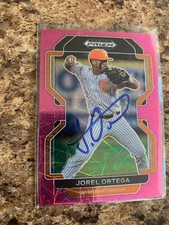 Jorel Ortega Signed 2022 Panini Prizm Draft PINK VELOCITY Minnesota Twins PDP174