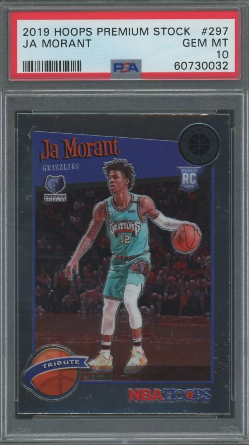 Ja Morant 2019 Hoops Premium Stock Rookie #297 ** PSA 10 ** GEM MINT