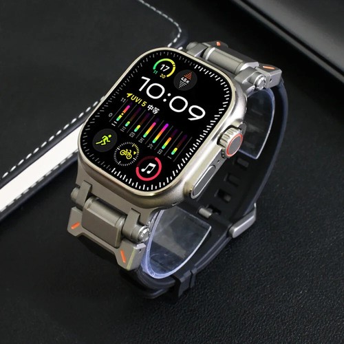 42/44/45/49mm Band For Apple Watch Ultra 2 4 5 6 7 8 9 SE Silicone Sports Strap - Picture 3 of 23