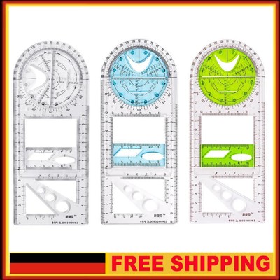 Multifunctional Geometric Ruler Geometric Drawing Ruler for Students Designers