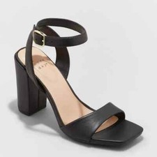 A New Day Adr04 Sal Heels Memory Foam Size 12 Matte Black
