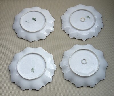 Antique MZ Austria Porcelain Plates – Pink Rose Floral, Gold Trim