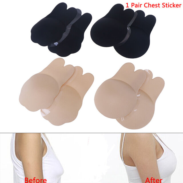 1Paar Frauen unsichtbare Silikon-Brustpolster Boob Lift Tape BH Nippel Aufk.ti