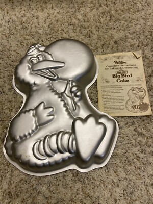 Vintage ‘83 Big Bird Wilton Cake Pan Balloon Muppets Mold Sesame Street  Birthday