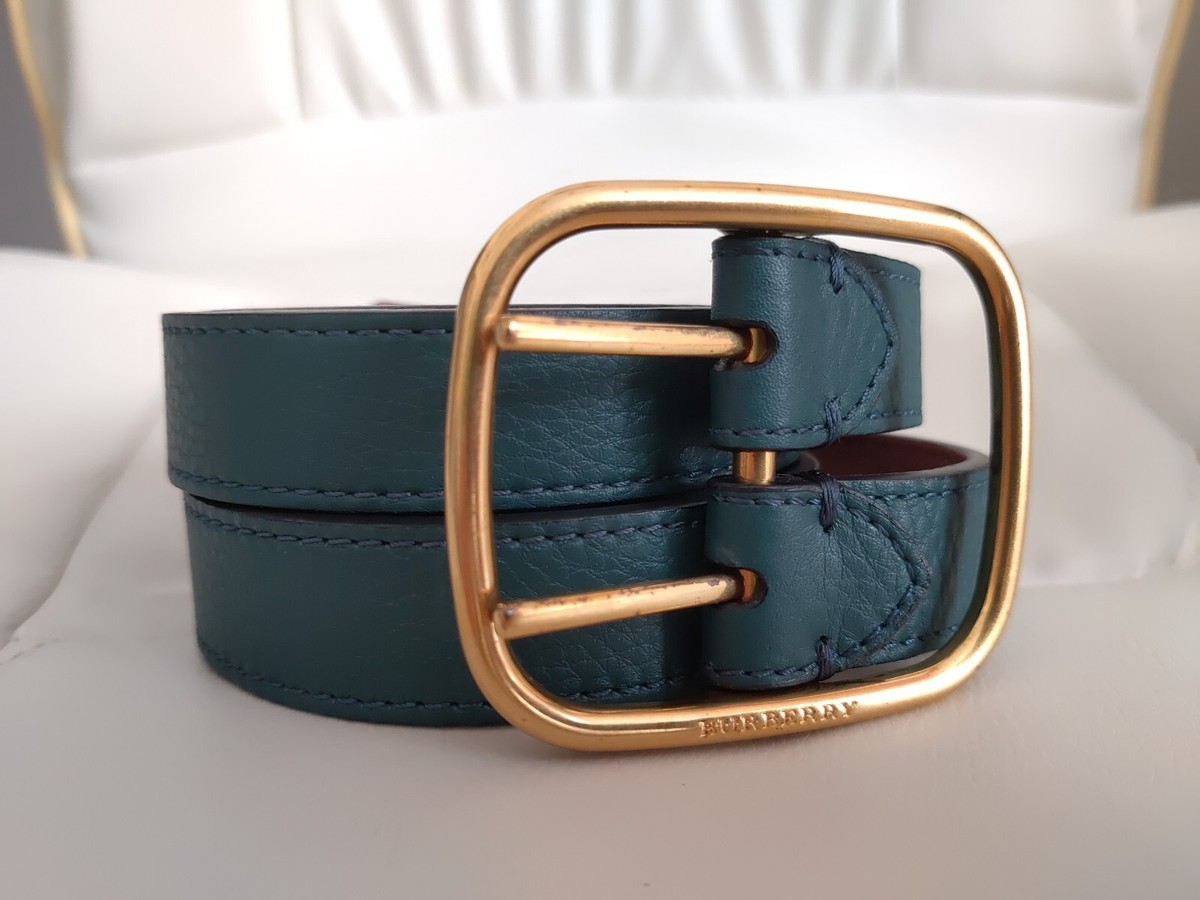 Burberry Lynton Reversible Double Strap Leather Belt Pink  display picture 1