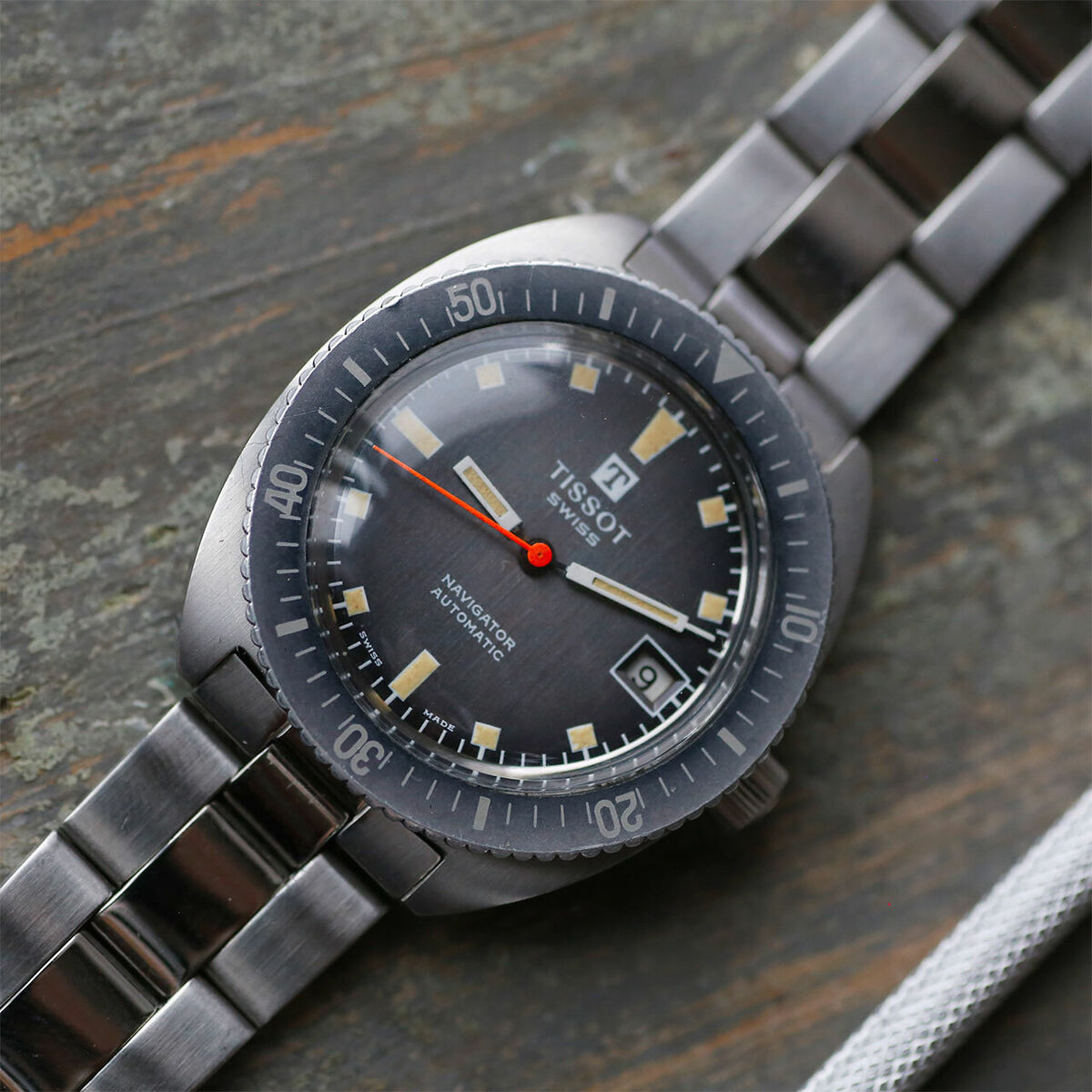 1972 Tissot Navigator Diver Automatic Winding 44646-2X 37.5 1972 Tissot Navigator Diver Automatic Winding 44646-2X 37.5