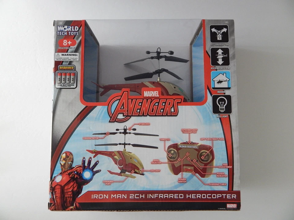 WorldTech Marvel Avengers 2ch Infrared Herocopter New - Image 4 of 4