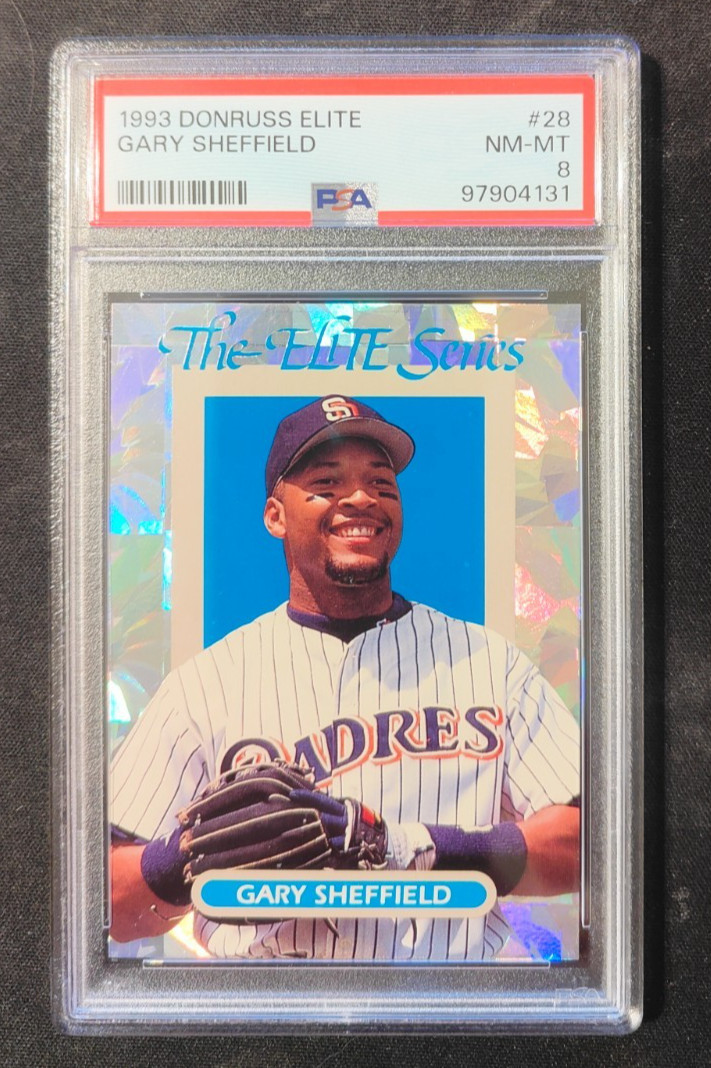 1993 Donruss ELITE Gary Shefield!! PSA 8 NM-MT!!  #'d/10000!!!!