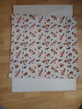 Chick Pea Floral Baby Blanket 30 X 30 Soft Pink, Purple Green  White Background