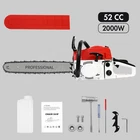 52CC Gasoline Chainsaw Powered Wood Cutting Engine Gas Crankcase Chain Saw