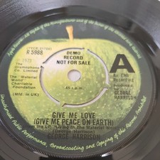 GIVE ME LOVE George Harrison DEMO PROMO Apple R5988 UK 7