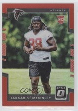 2017 Donruss Optic Rookies Red Prizm 49/99 Takkarist McKinley #150 fm1