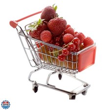 Mini Shopping Cart for Kids, Grocery Store Pretend Play for Toddler Supermark...