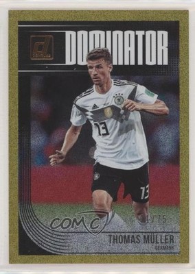 2018-19 Panini Donruss Dominators Gold 31/75 Thomas Muller #D-9 3l1