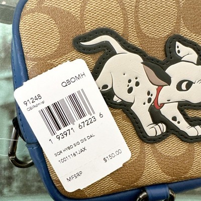 Coach 91248 Disney X Square Hybrid Pouch in Signature Canvas with