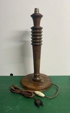 BASE LAMPADA DA TAVOLO IN LEGNO DESIGN STILE BAUHAUS ART DECO’ PRIMO 900